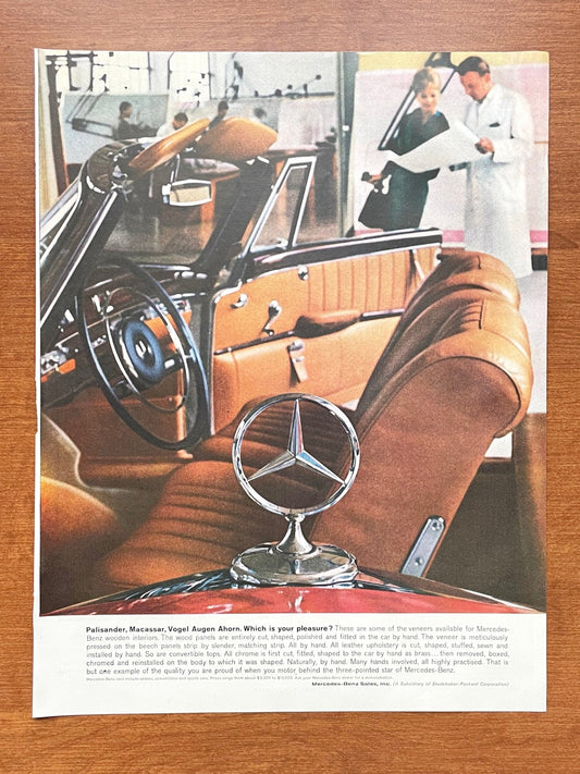 1960 Mercedes Benz "Which is your pleasure?" Advertisement