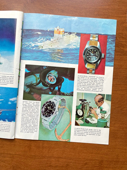 1963 Rolex GMT Master and Submariner "The Story of Rolex" Advertisement