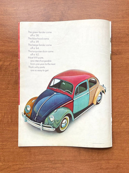 1964 Volkswagen VW Beetle "parts are interchangeable" Advertisement