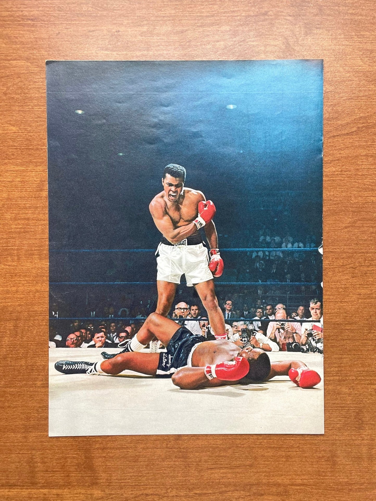 1965 Original Magazine Page with Muhammad Ali vs Sonny Liston Image