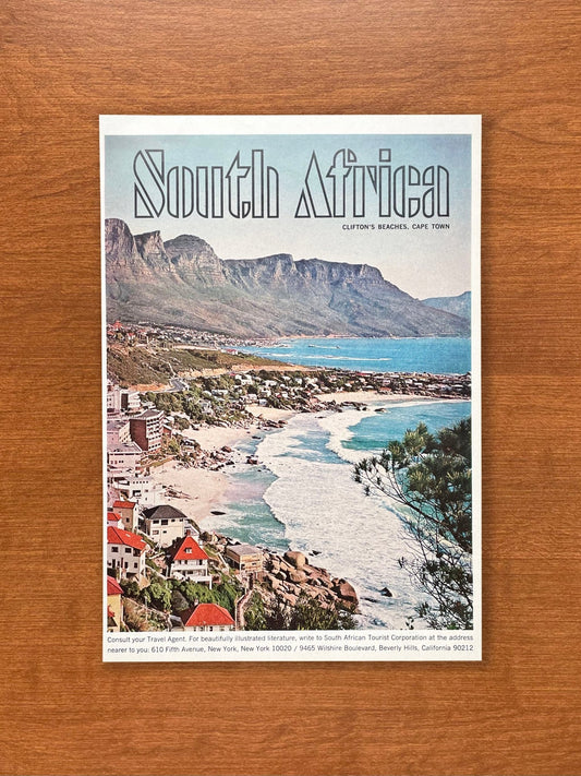 1965 South Africa Clifton's Beaches Cape Town Advertisement