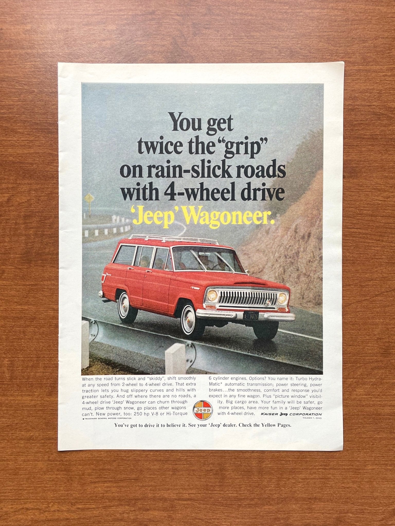 1966 Jeep Wagoneer "twice the 'grip'" Advertisement