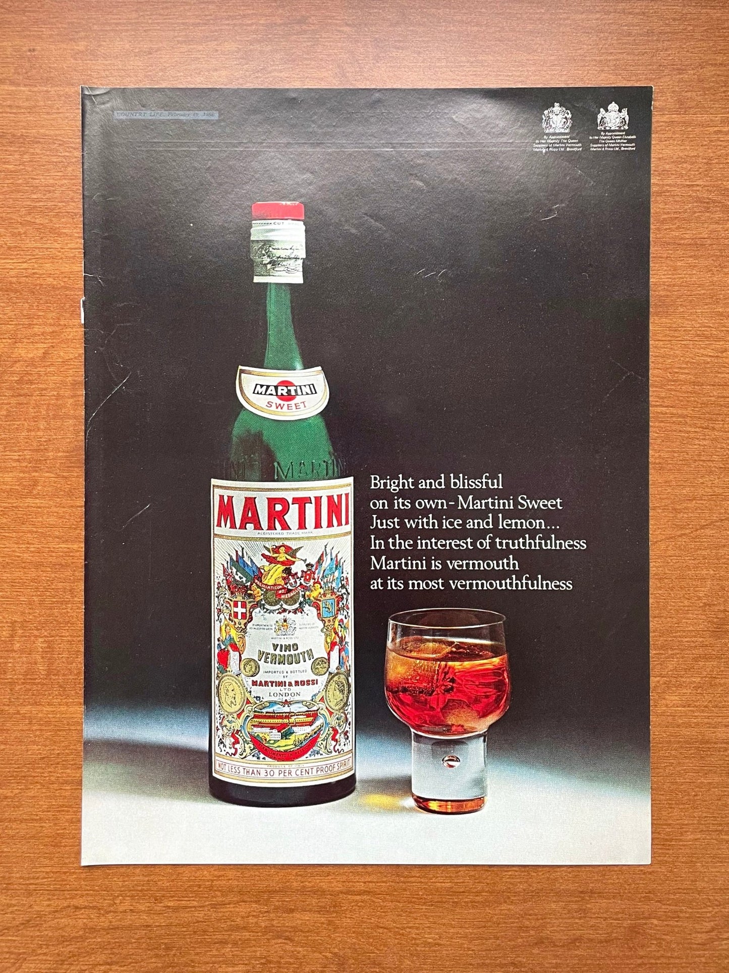 1966 Martini & Rossi Advertisement