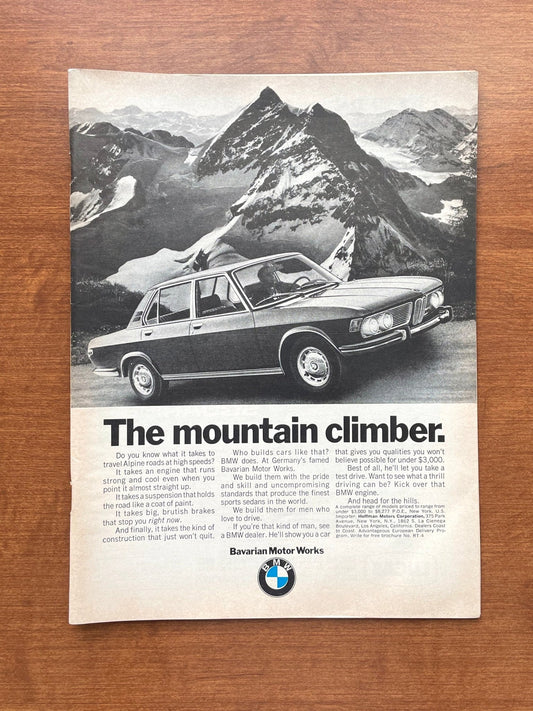 1970 BMW "The mountain climber" Advertisement