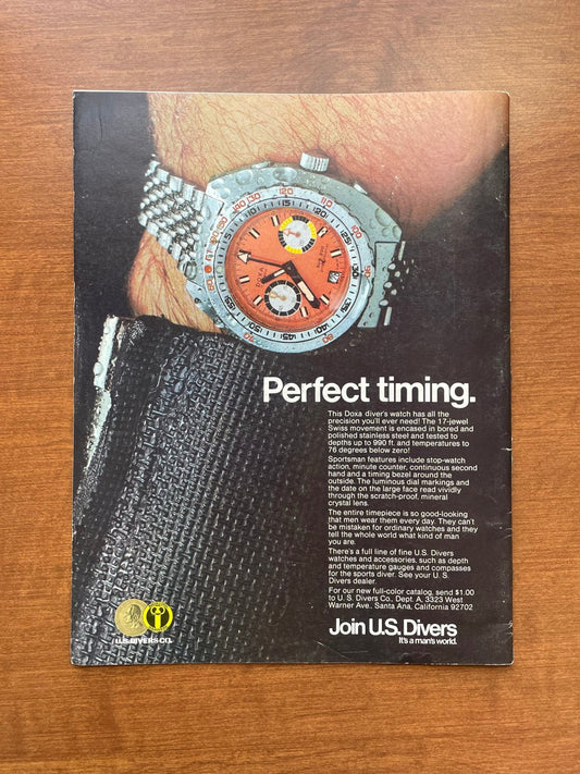 1970 Doxa SUB 200 T.GRAPH Advertisement