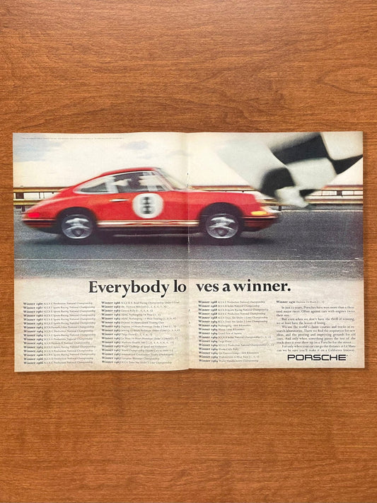 1970 Porsche 911 "Everybody loves a winner" Advertisement