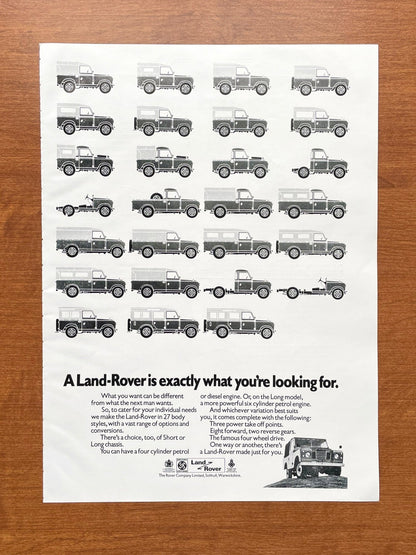 1972 Land Rover "exactly what you're looking for" Advertisement