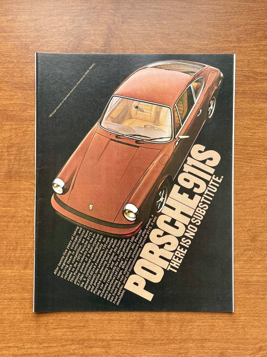 1974 Porsche 911S "There Is No Substitute" Advertisement