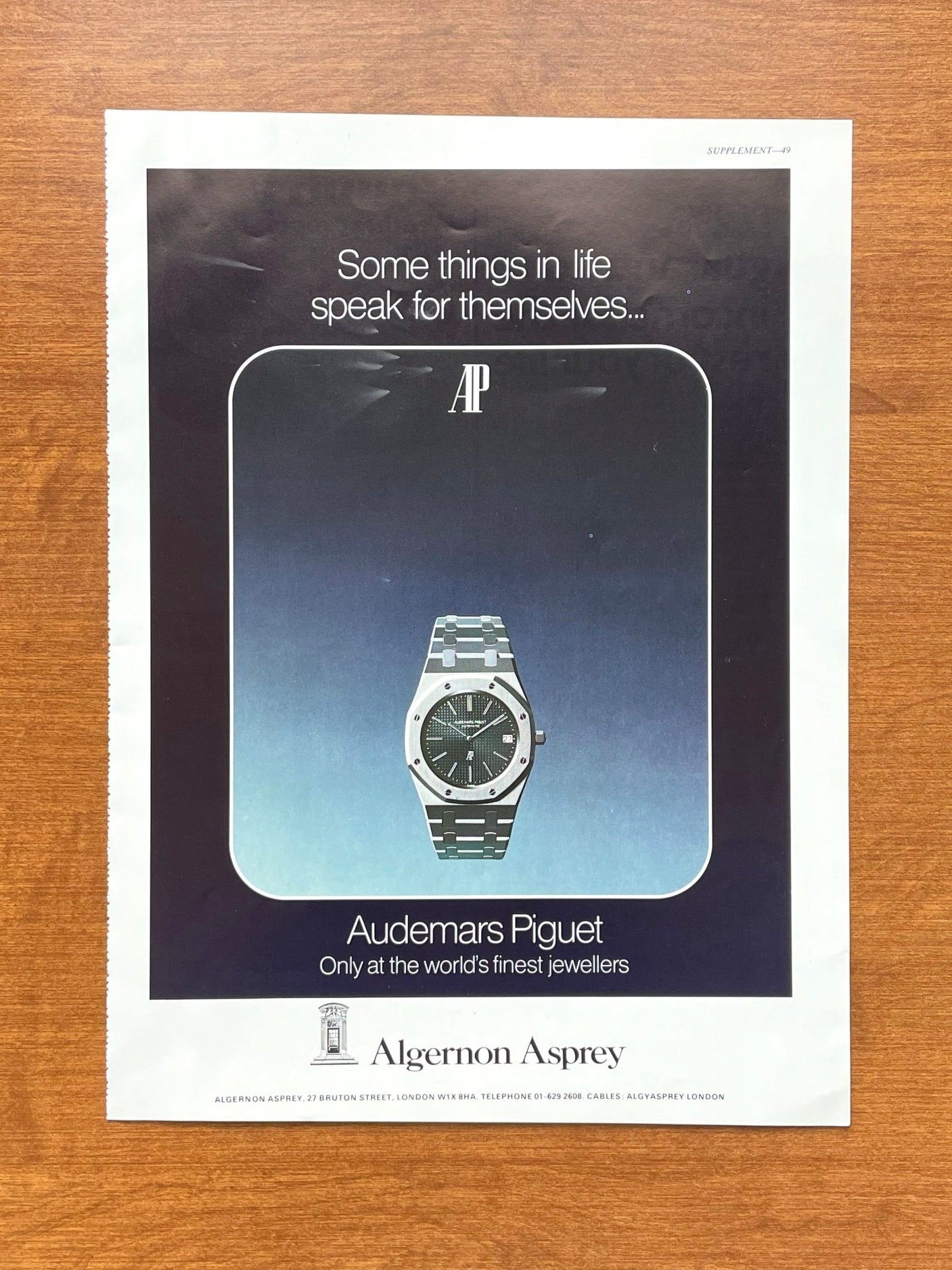 1975 Audemars Piguet Royal Oak Ref. 5402 Advertisement