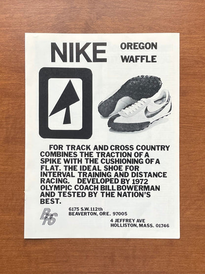 1975 Nike "Oregon Waffle" Advertisement