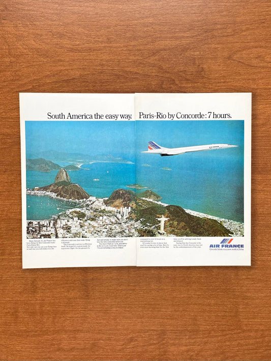 1976 Air France Concorde "Paris-Rio" Advertisement