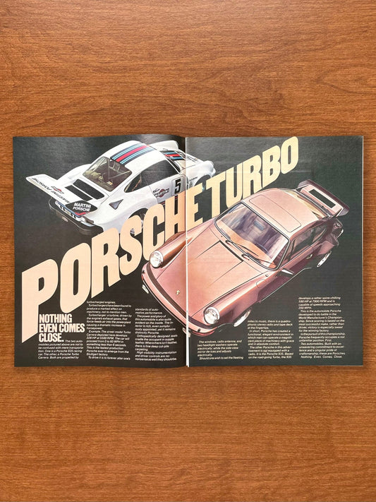 1976 Porsche 935 and Turbo Carrera "Nothing Even Comes Close" Advertisement