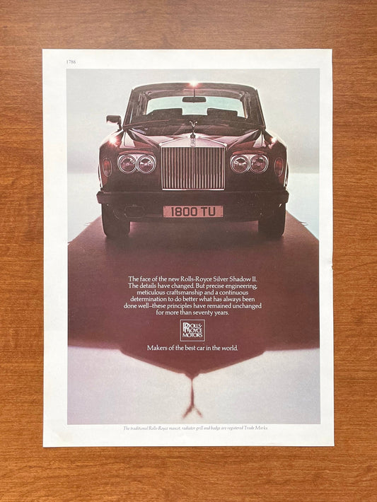 1977 Rolls Royce Silver Shadow II Advertisement