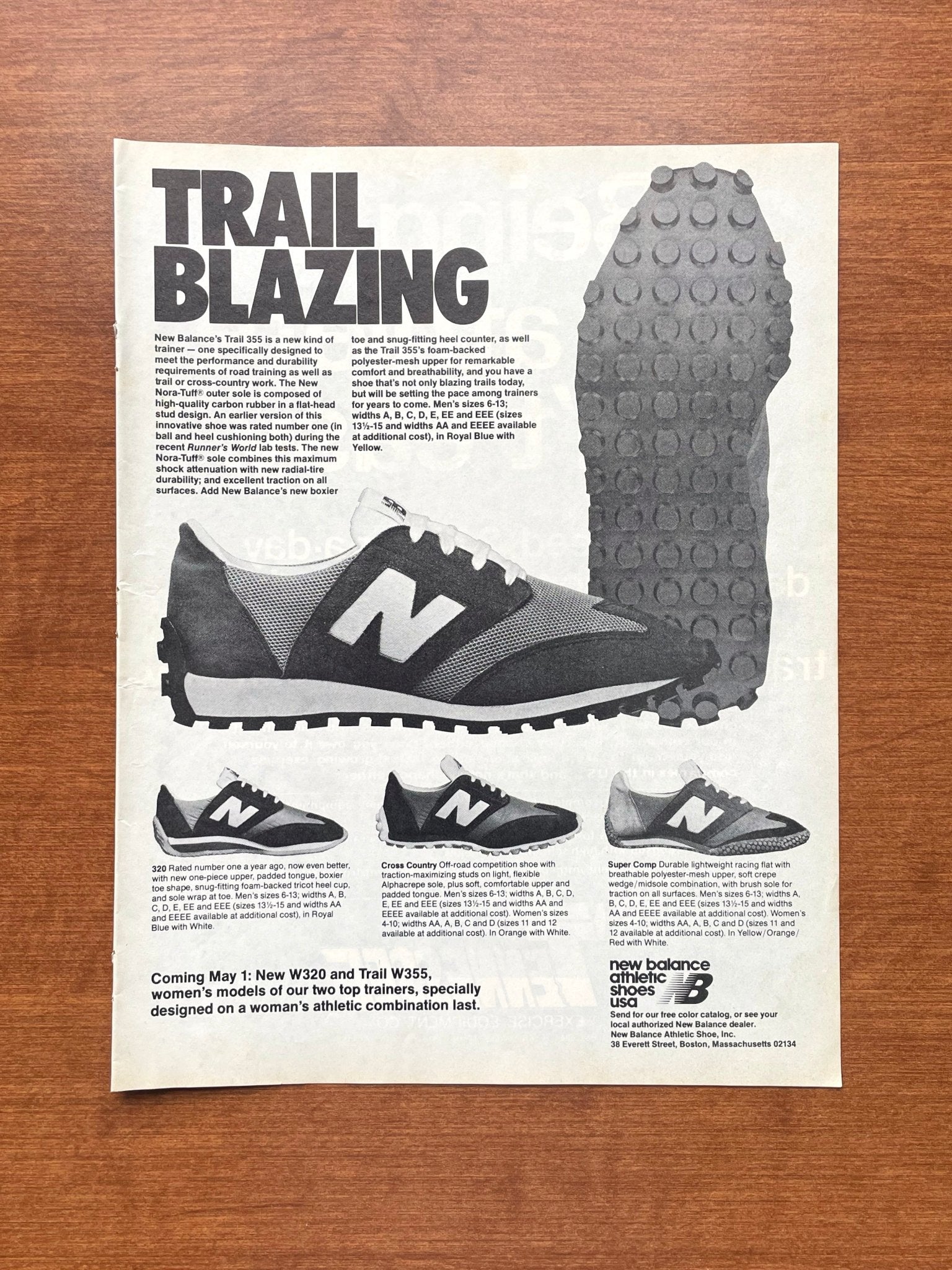 1978 New Balance "Trail Blazing" Advertisement