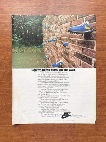 1978 Nike "Break Through The Wall." Advertisement