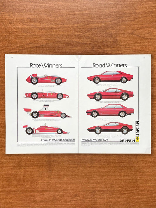 1980 Ferrari "Race Winners Road Winners" Advertisement
