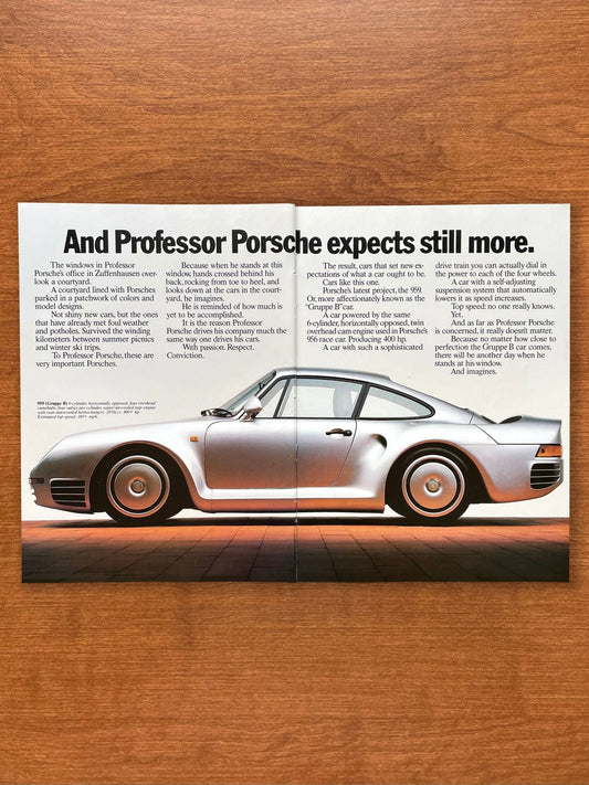 1985 Porsche 959 Gruppe B "Professor Porsche" Advertisement