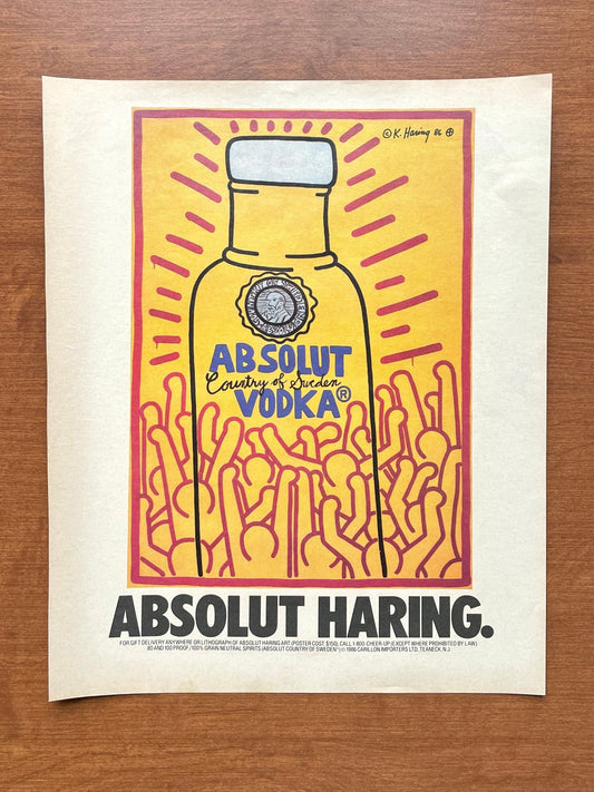 1987 Absolut Vodka Keith "Haring" Advertisement