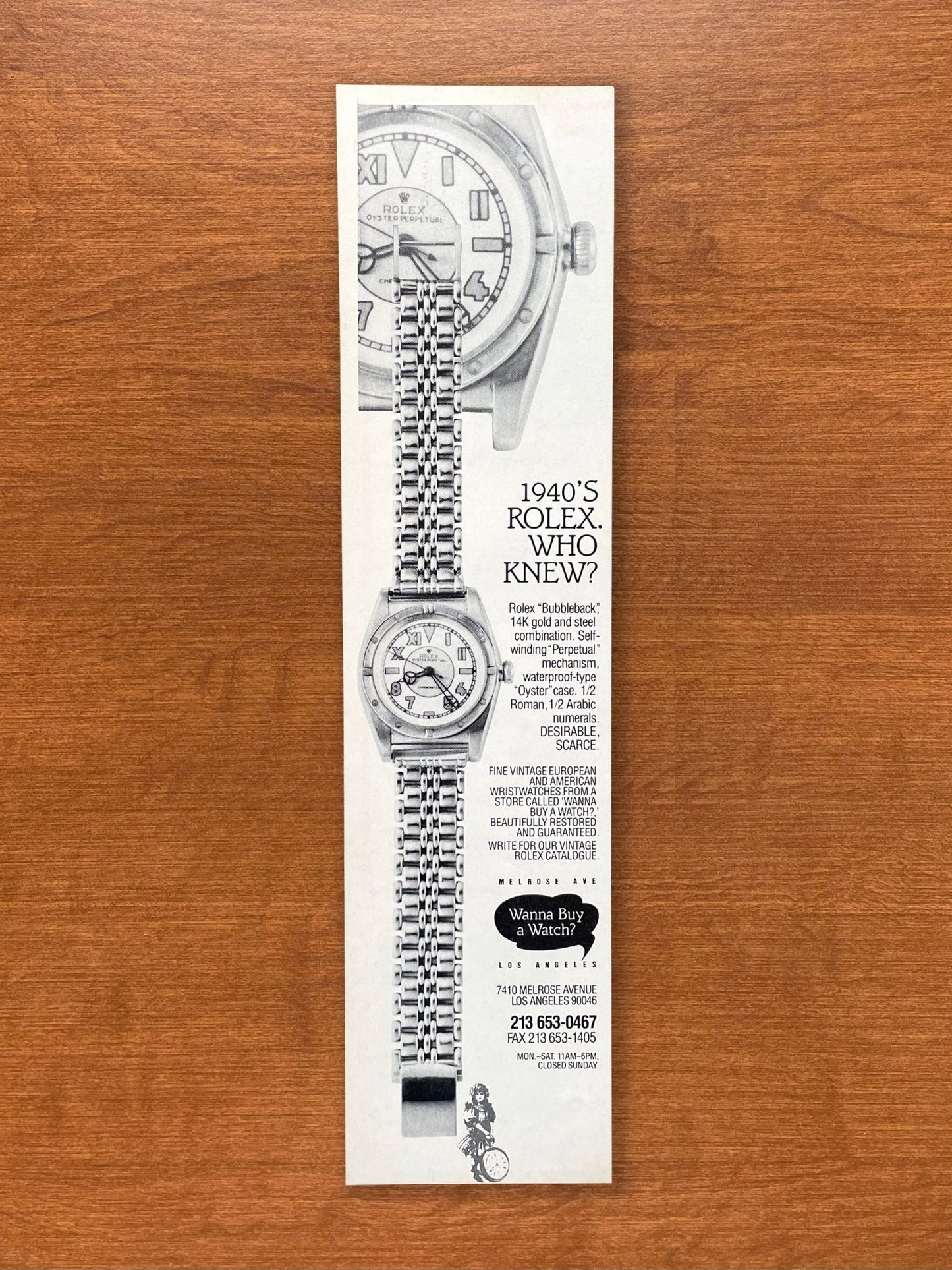 1989 Rolex Bubbleback at Wanna Buy A Watch? Advertisement