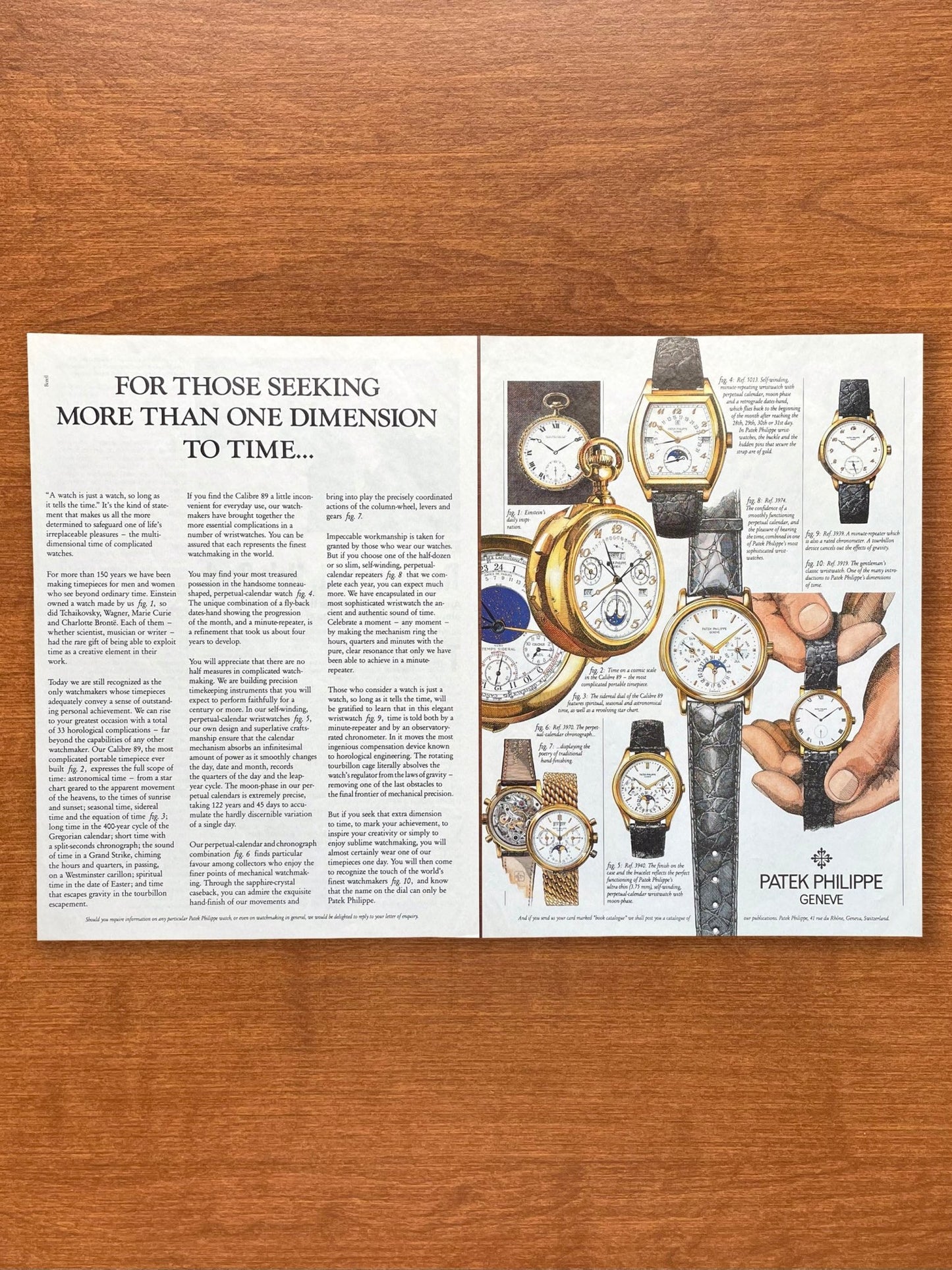 1993 Patek Philippe "Seeking More Than One Dimesion..." Advertisement