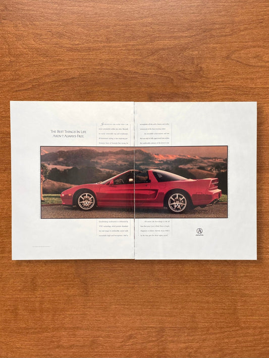 1995 Acura NSX "Best Things In Life..." Advertisement