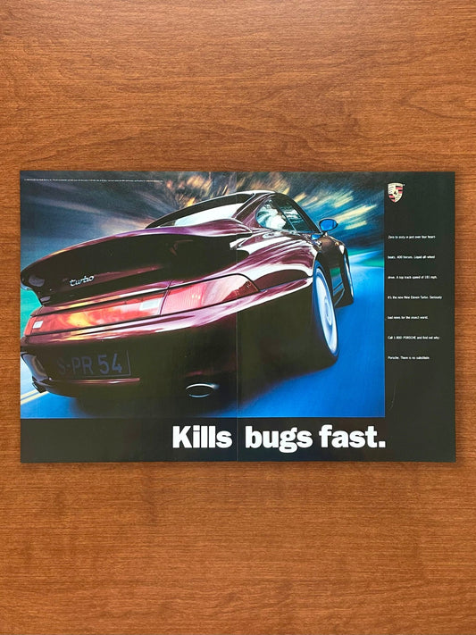 1995 Porsche 911 Turbo "Kills bugs fast." Advertisement