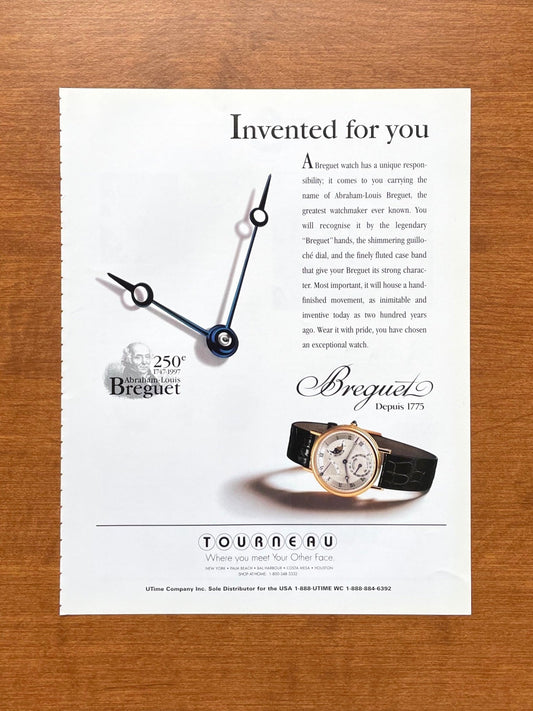 1997 Breguet "Invented for you" Advertisement