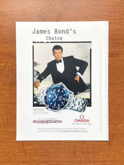 1998 Omega Seamaster "Tomorrow Never Dies" 007 Advertisement