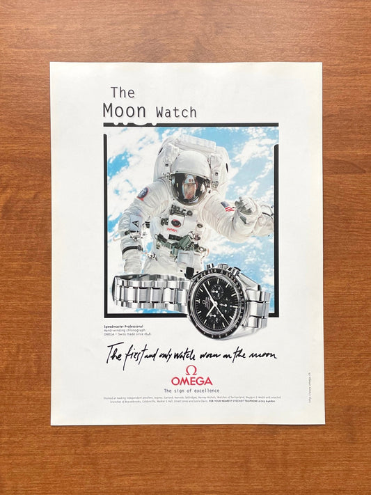 1998 Omega Speedmaster "The Moon Watch" Advertisement