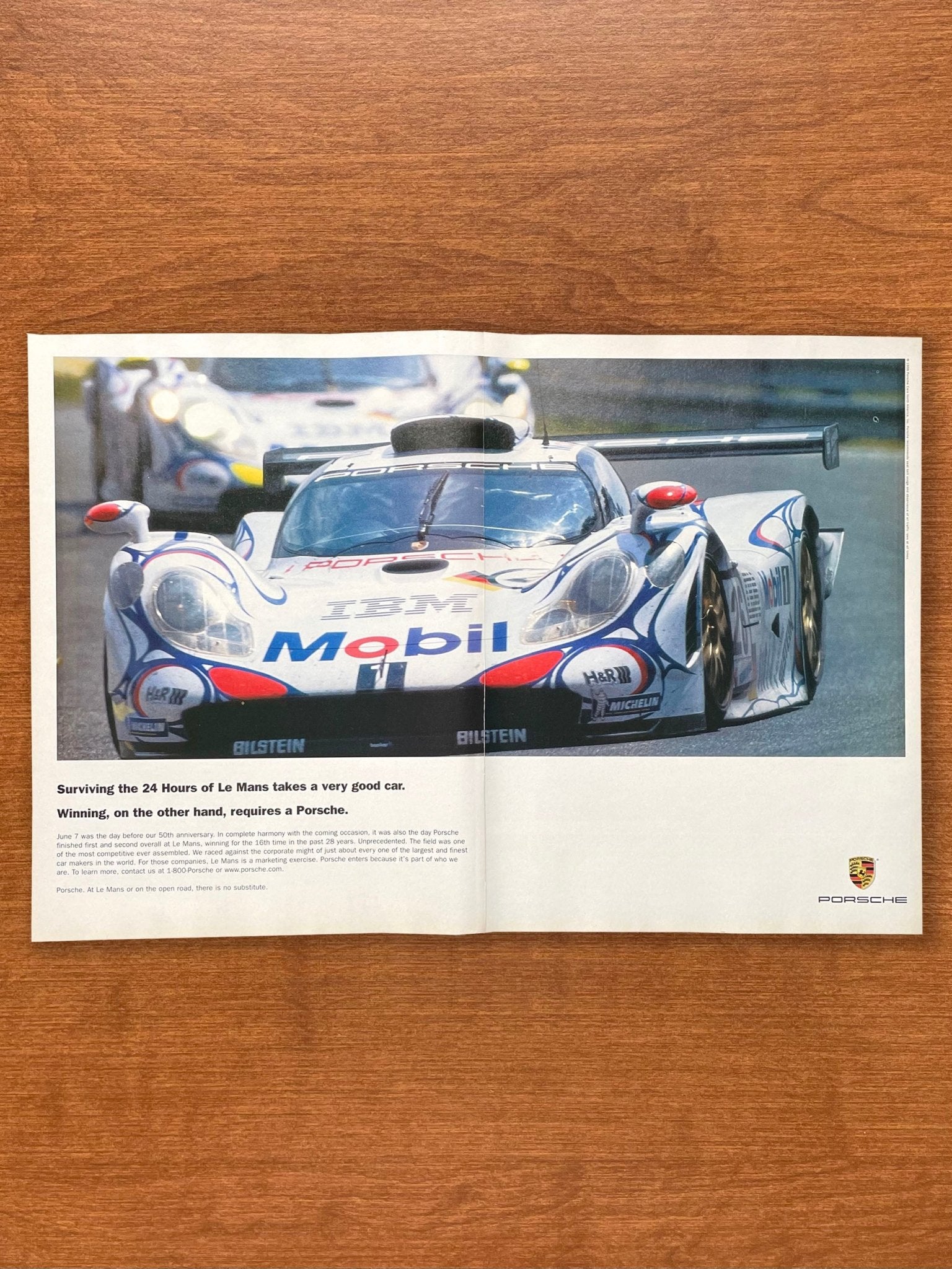 1998 Porsche 911 GT1 - 98 "24 Hours of Le Mans" Advertisement