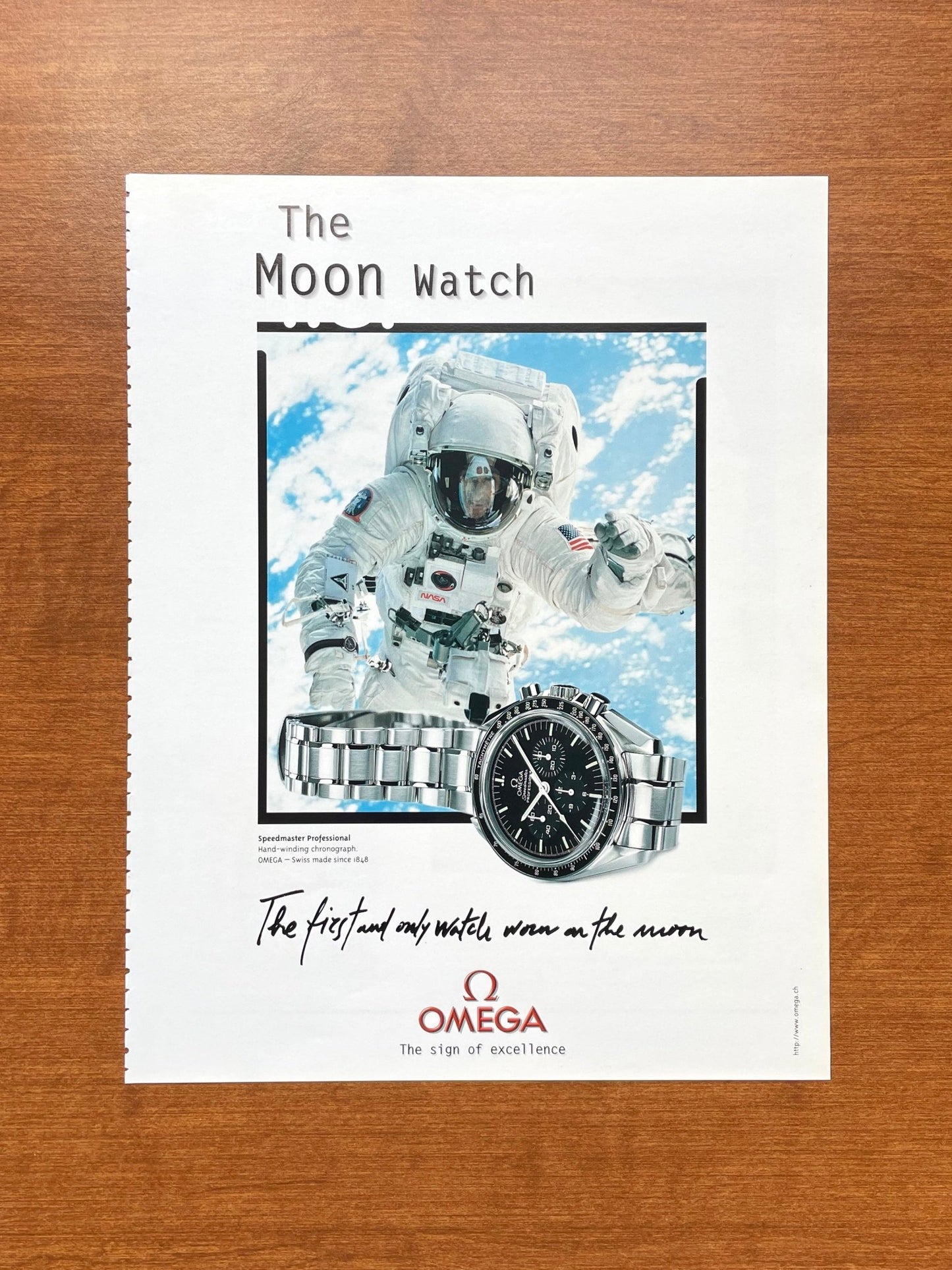 1999 Omega Speedmaster "The Moon Watch" Advertisement