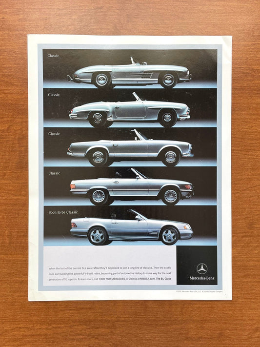 2001 Mercedes Benz SL "Classic" Advertisement