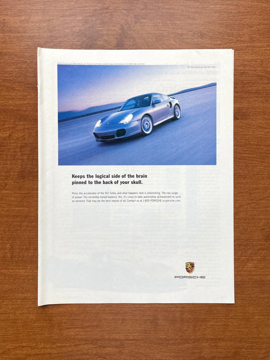 2001 Porsche 911 Turbo "pinned to the back of your skull" Advertisement