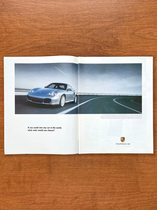 2001 Porsche 911 Turbo "what color would you choose?" Advertisement