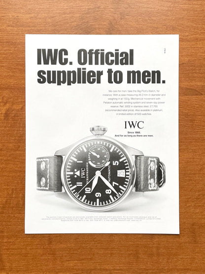 2002 IWC Big Pilot Ref. 5002 Advertisement