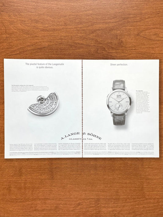 2003 A. Lange & Sohne Langematik with rotor Advertisement