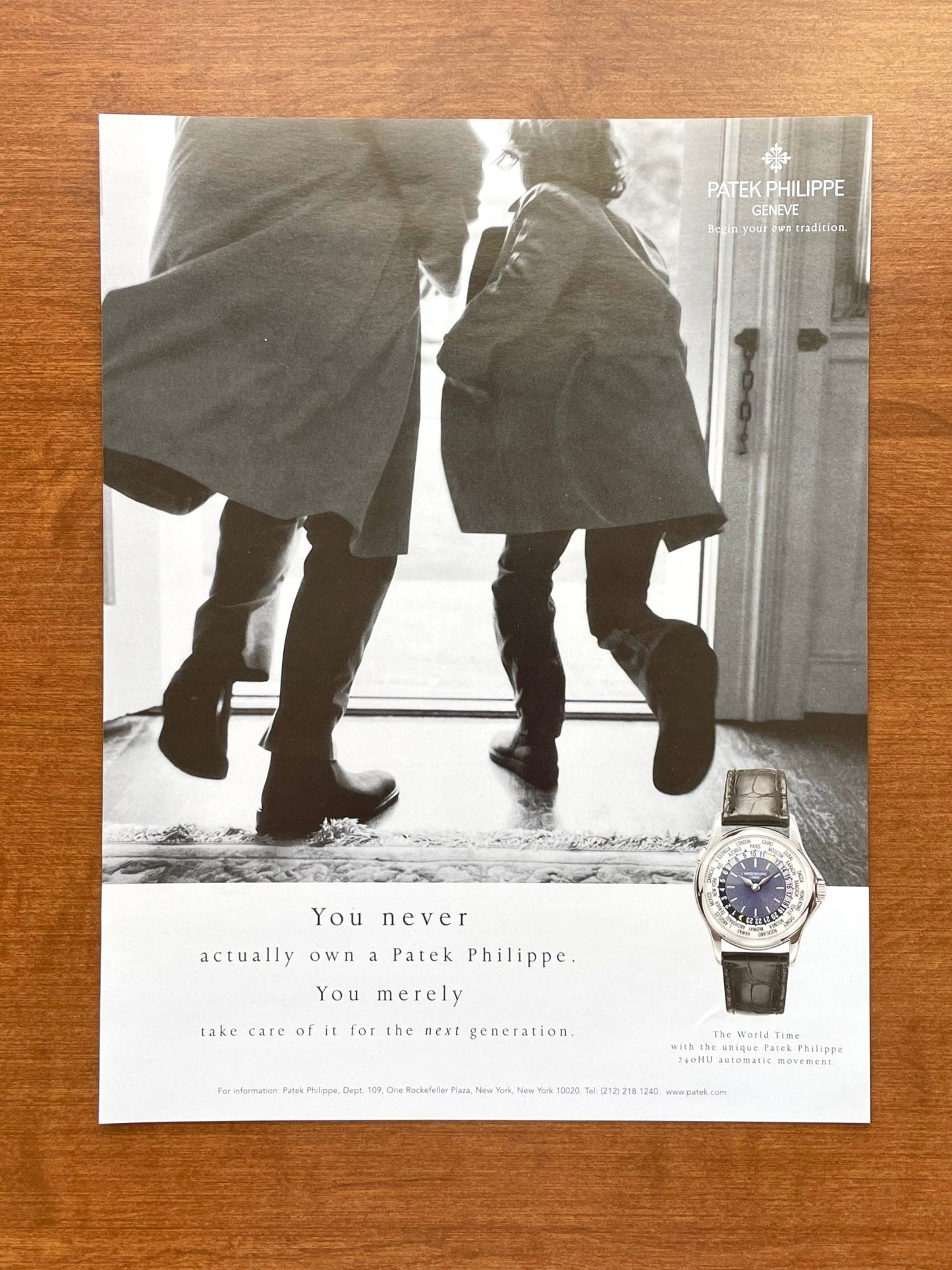 2004 Patek Philippe World Time Advertisement