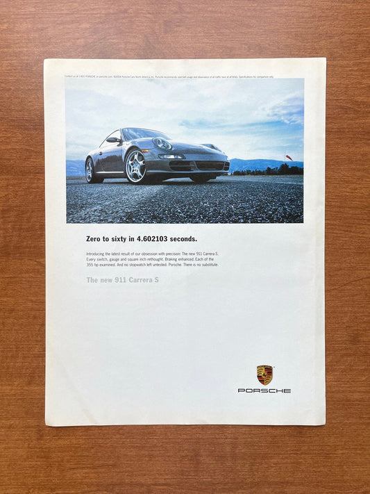 2004 Porsche 911 Carrera S "Zero to sixty..." Advertisement