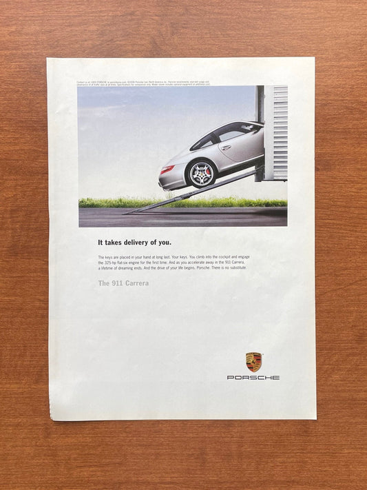 2006 Porsche 911 Carrera "It takes delivery of you" Advertisement