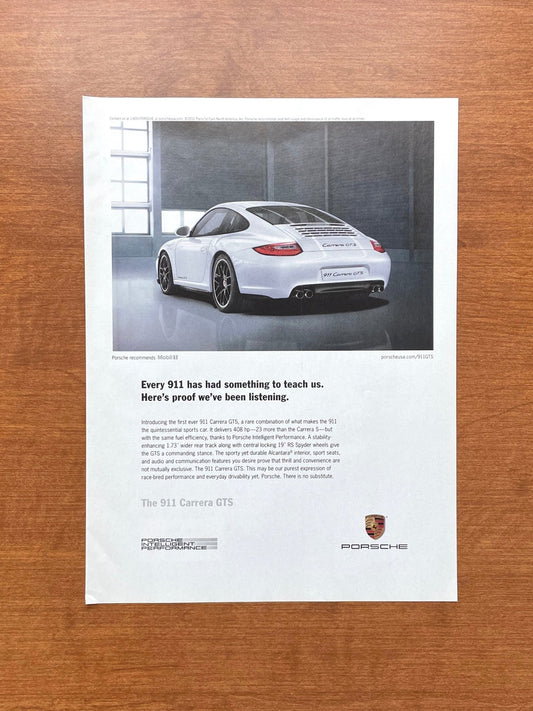 2011 Porsche 911 Carrera GTS "proof we've been listening" Advertisement