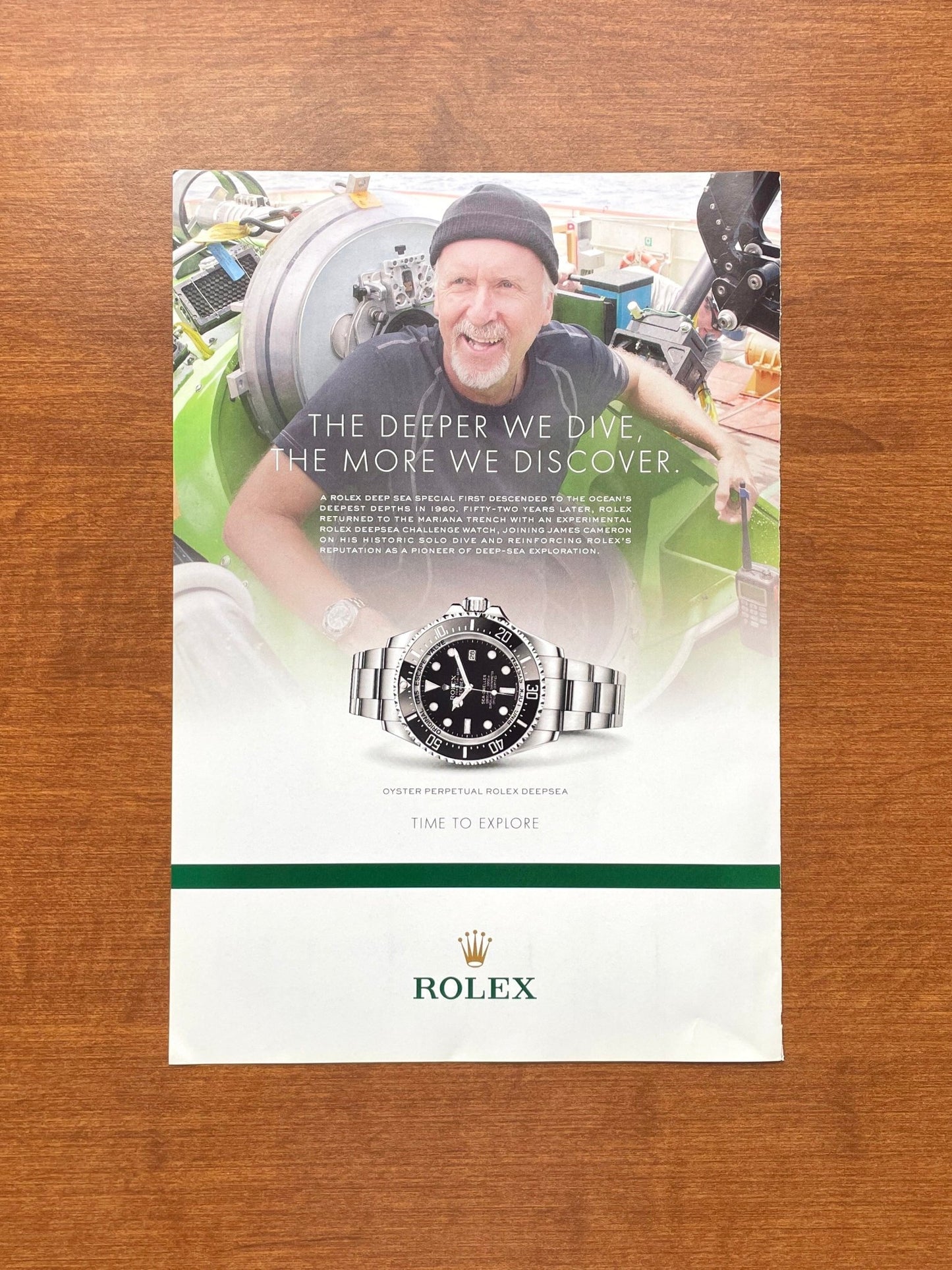 2013 Rolex Deepsea Sea Dweller feat. James Cameron Advertisement