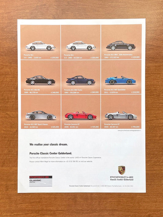 2016 Porsche "realise your classic dream" Advertisement