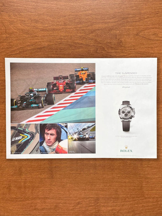 2022 Rolex Daytona Ref. 116519 F1, Le Mans, Rolex 24 feat. Jackie Stewart "Time Suspended" Advertisement