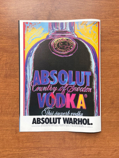 Absolut Warhol. Advertisement