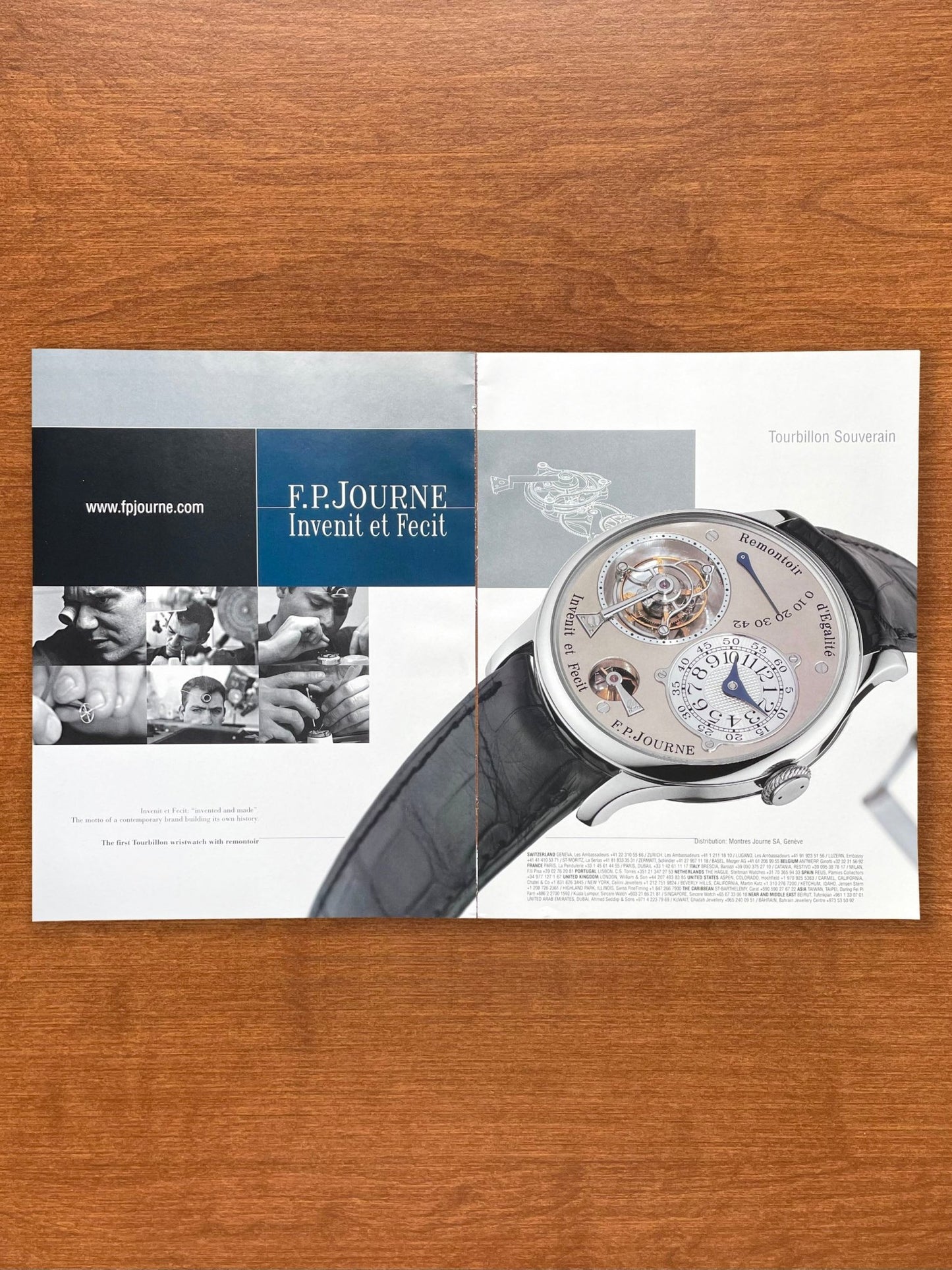 F.P. Journe Tourbillon Souverain 2 - page Advertisement