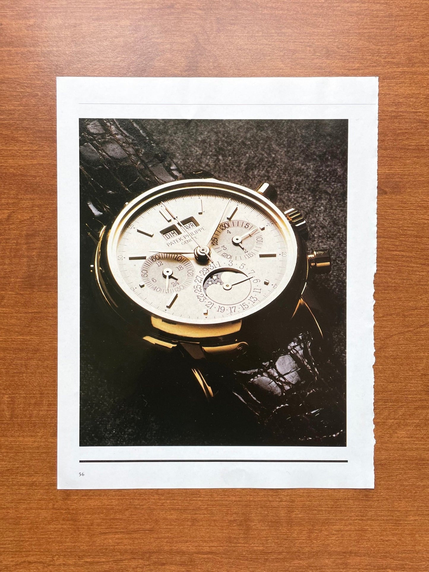 Original Magazine Page feat. Patek Philippe Perpetual Calendar Ref. 3970