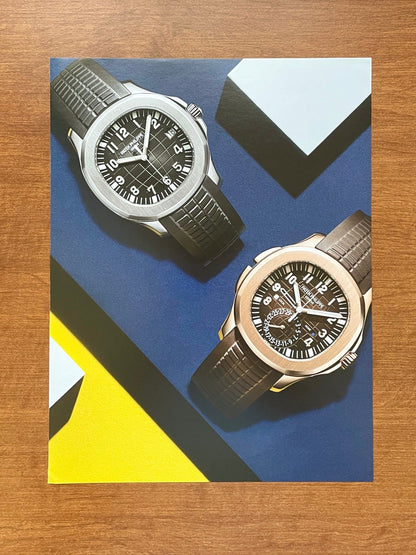 Patek Philippe Aquanaut Ref. 5167 and Ref. 5164 Original Magazine Page Image