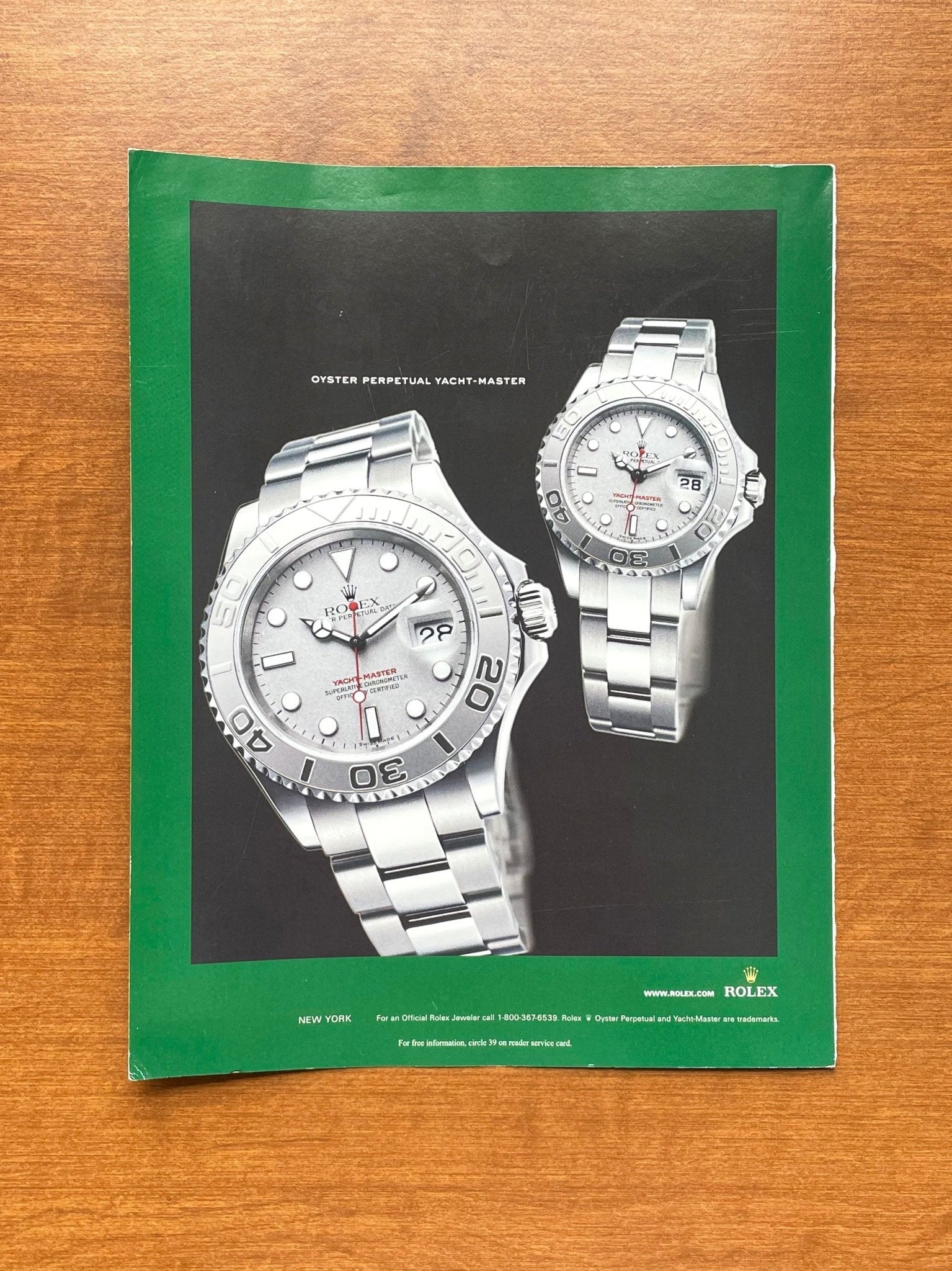 Rolex Yachtmaster Ref. 16622 Advertisement