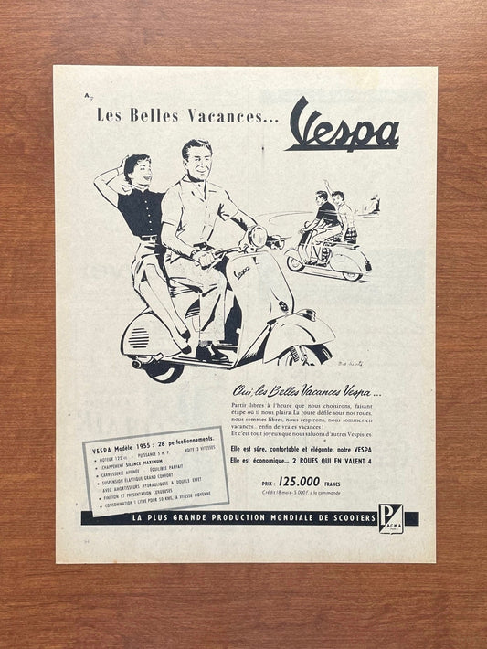 1955 Vespa Advertisement in French