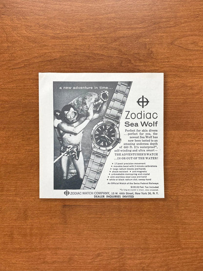 1961 Zodiac Sea Wolf Advertisement